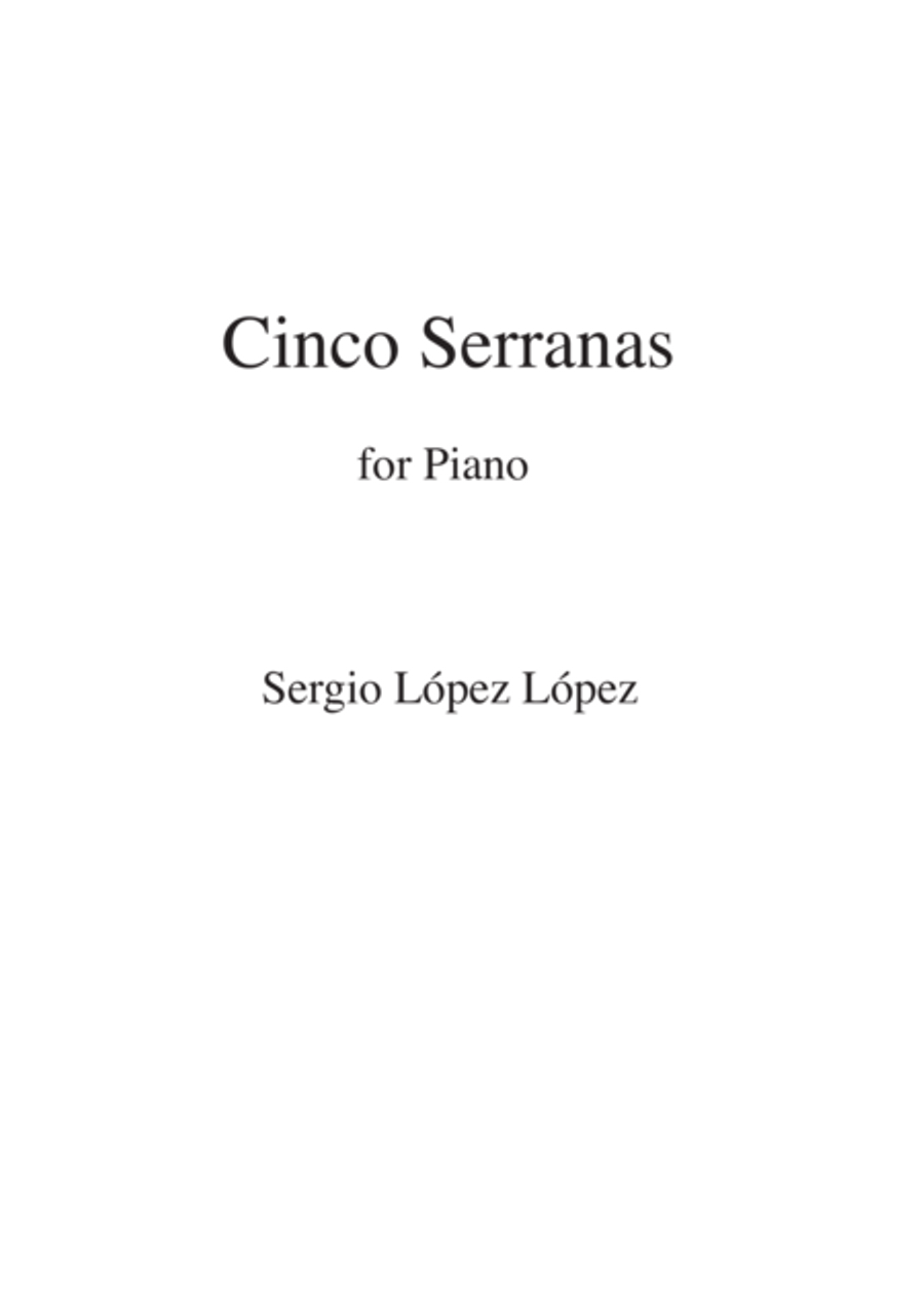 Cinco Serranas Piano Solo scores gallery preview page 1