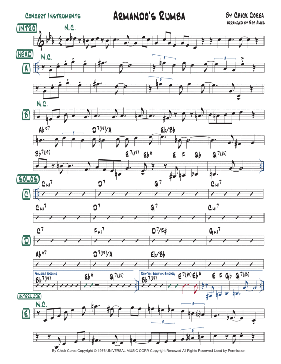Armando's Rhumba Voice scores gallery preview page 1