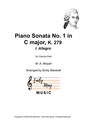 Piano Sonata No. 1 in C major, Movement 1: Allegro - Mozart (for Clarinet Duet)