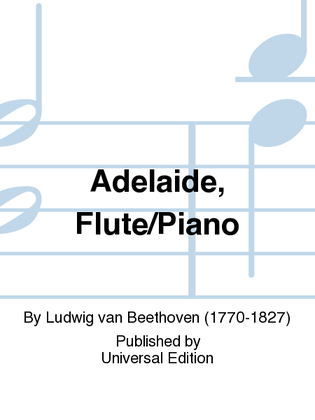 Book cover for Adelaide, Flute/Piano