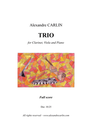 Book cover for Trio for clarinet, viola and piano