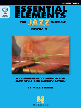 Book cover for Essential Elements for Jazz Ensemble Book 2 – C Treble/Vibes