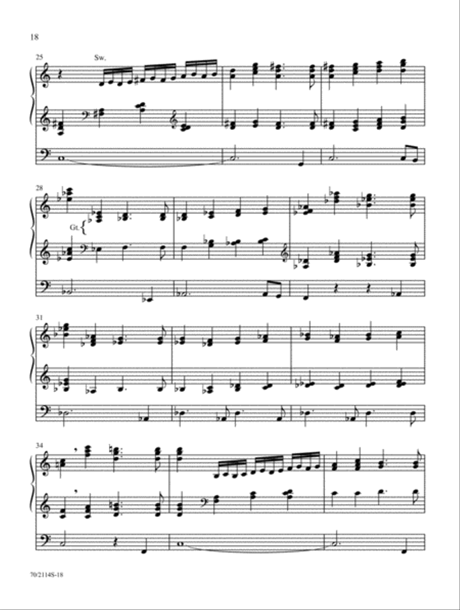 Again, I Say, Rejoice! Organ Solo scores gallery preview page 8