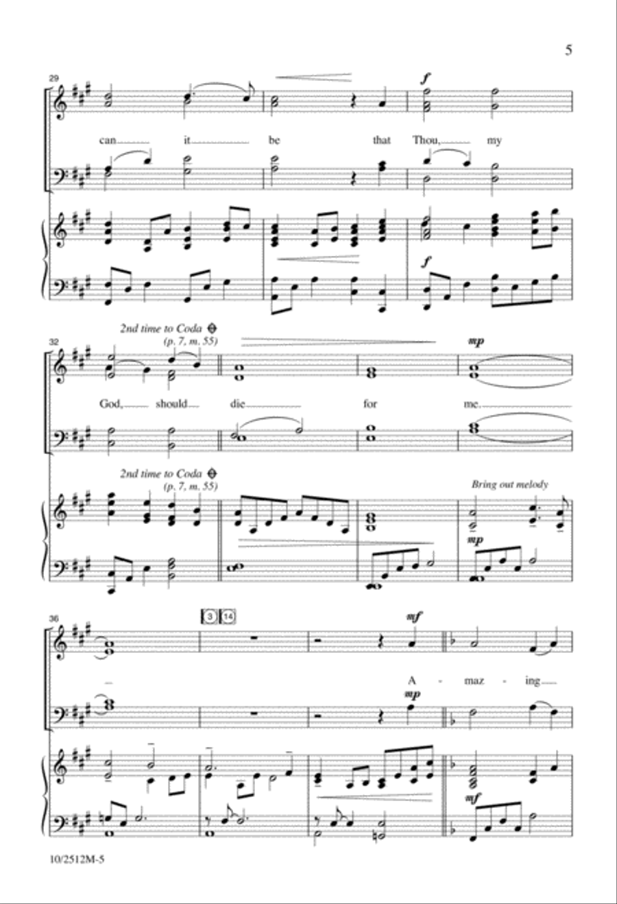 Amazing Love, How Can It Be? Divisi scores gallery preview page 5