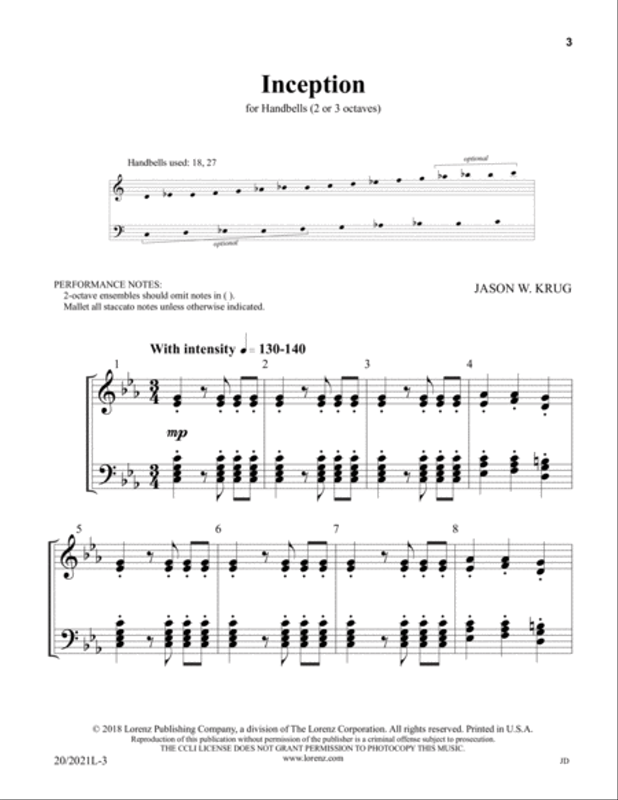 Inception 3-Octaves scores gallery preview page 2