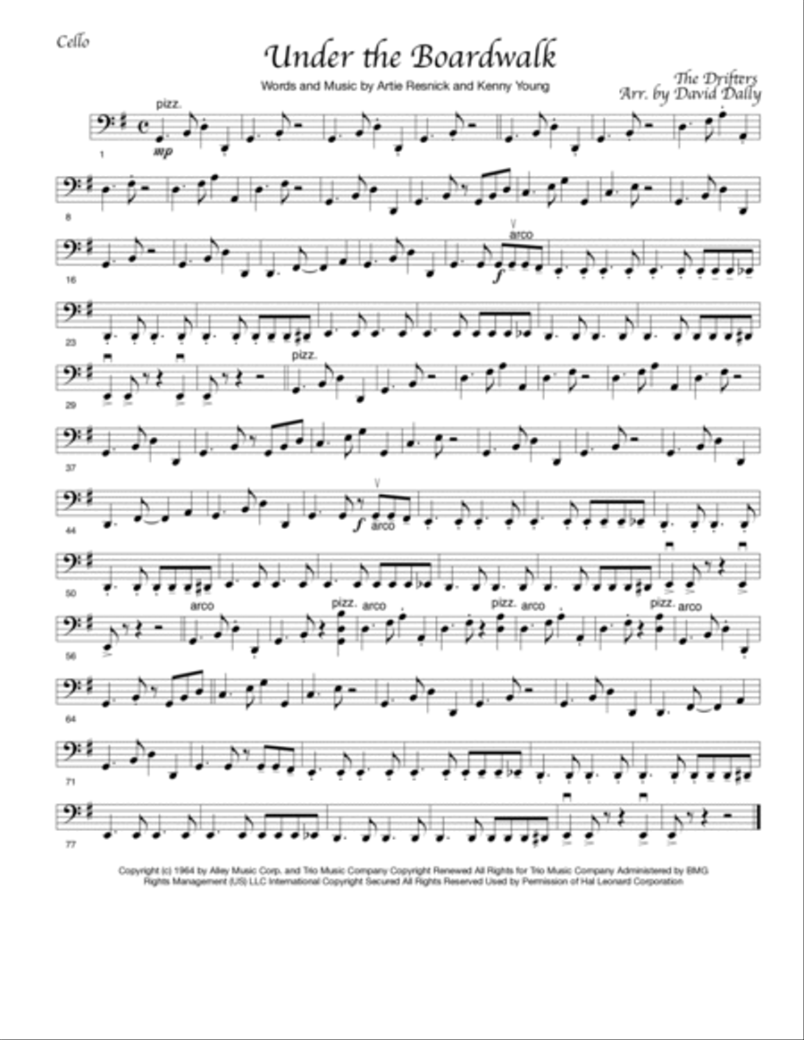 Under The Boardwalk String Orchestra scores gallery preview page 4