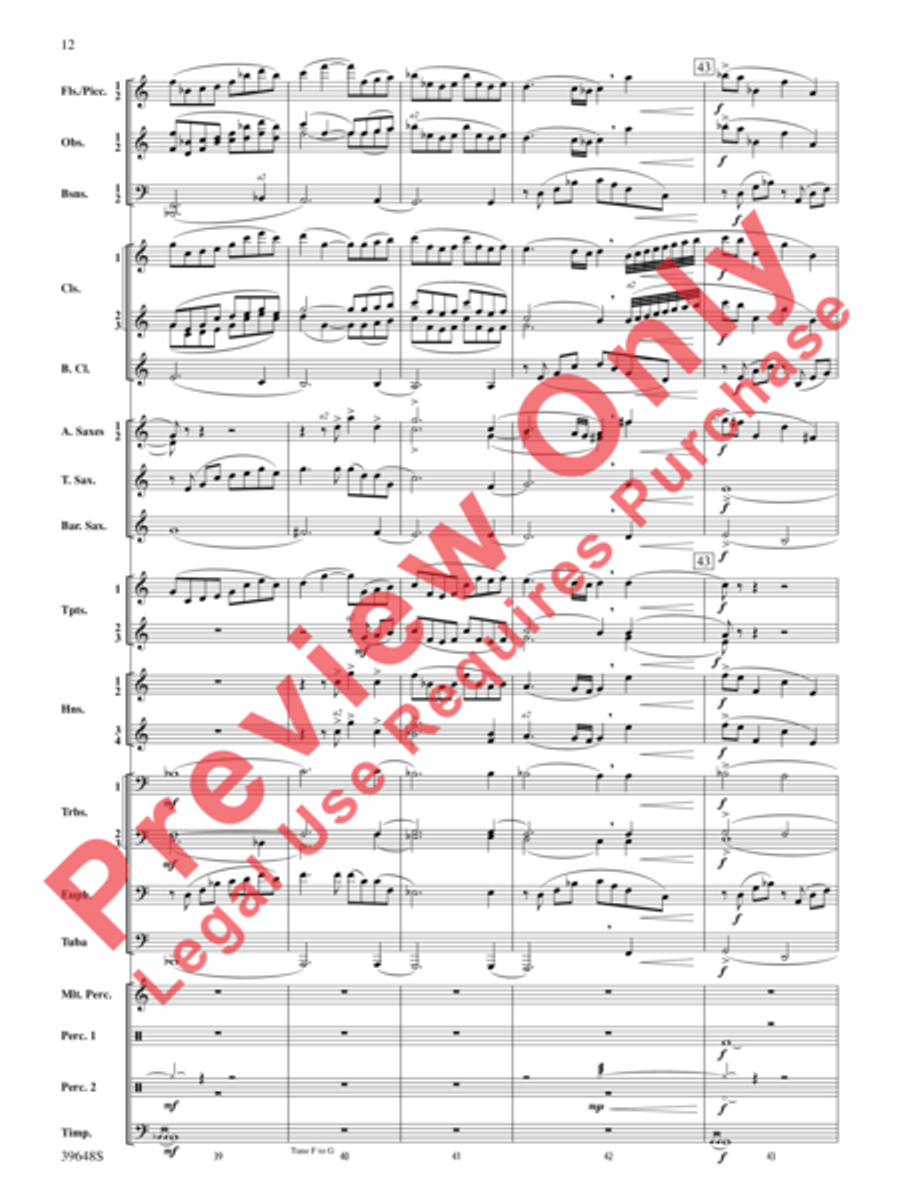 A Childhood Remembered Concert Band scores gallery preview page 12