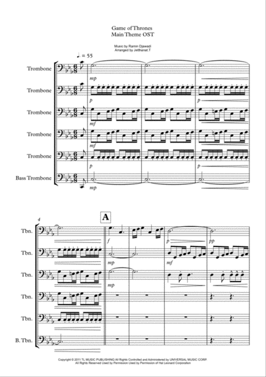 Jetthanat.T Jetthanat.T Brass Ensemble scores gallery preview page 1