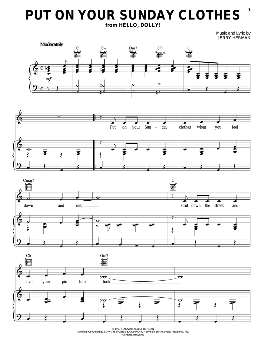Put On Your Sunday Clothes Acoustic Guitar scores gallery preview page 1