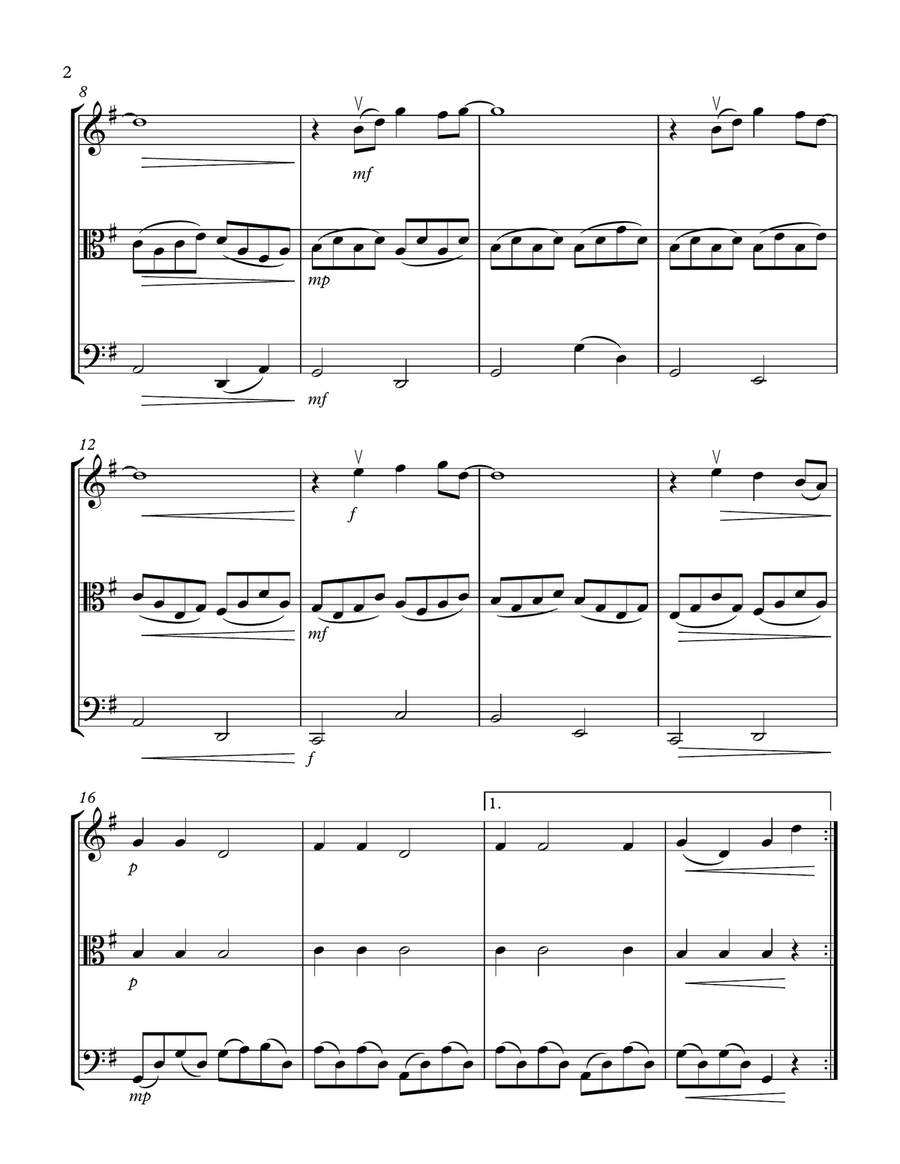 Grow Old With Me String Trio scores gallery preview page 2