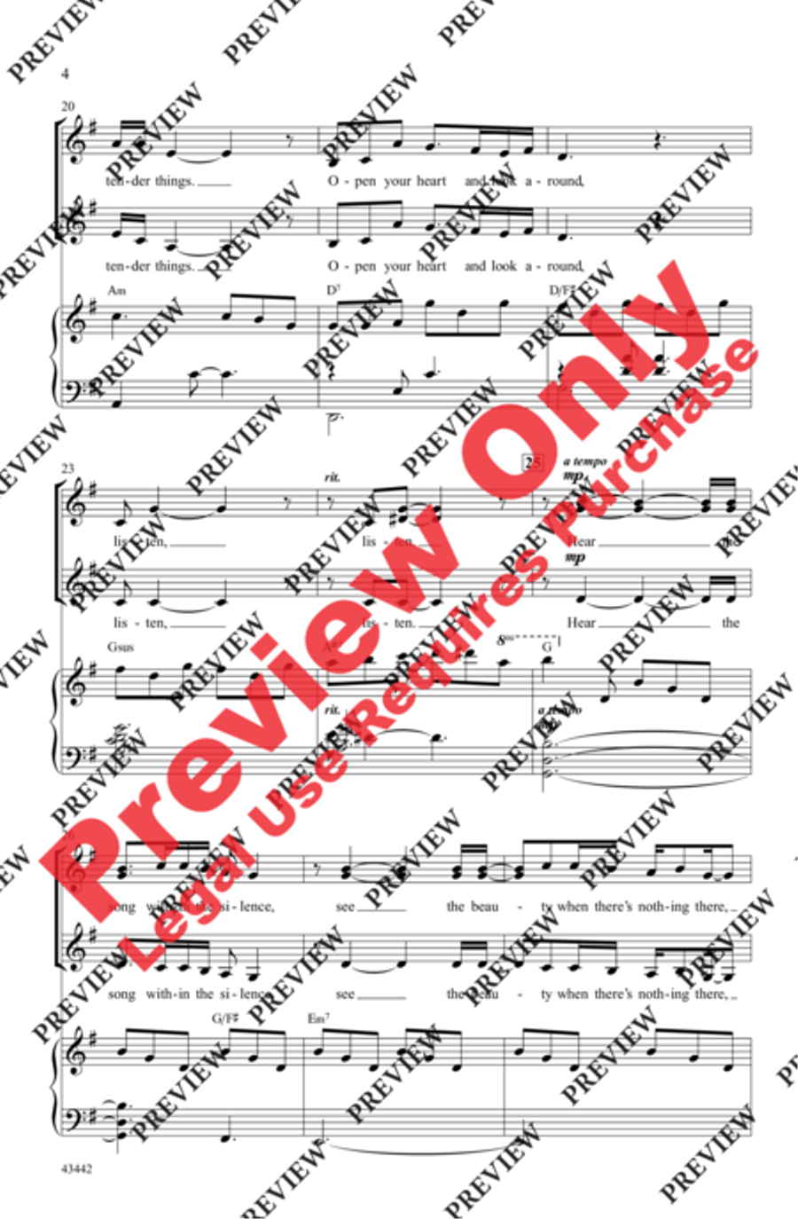December Prayer December Prayer 3-Part scores gallery preview page 4