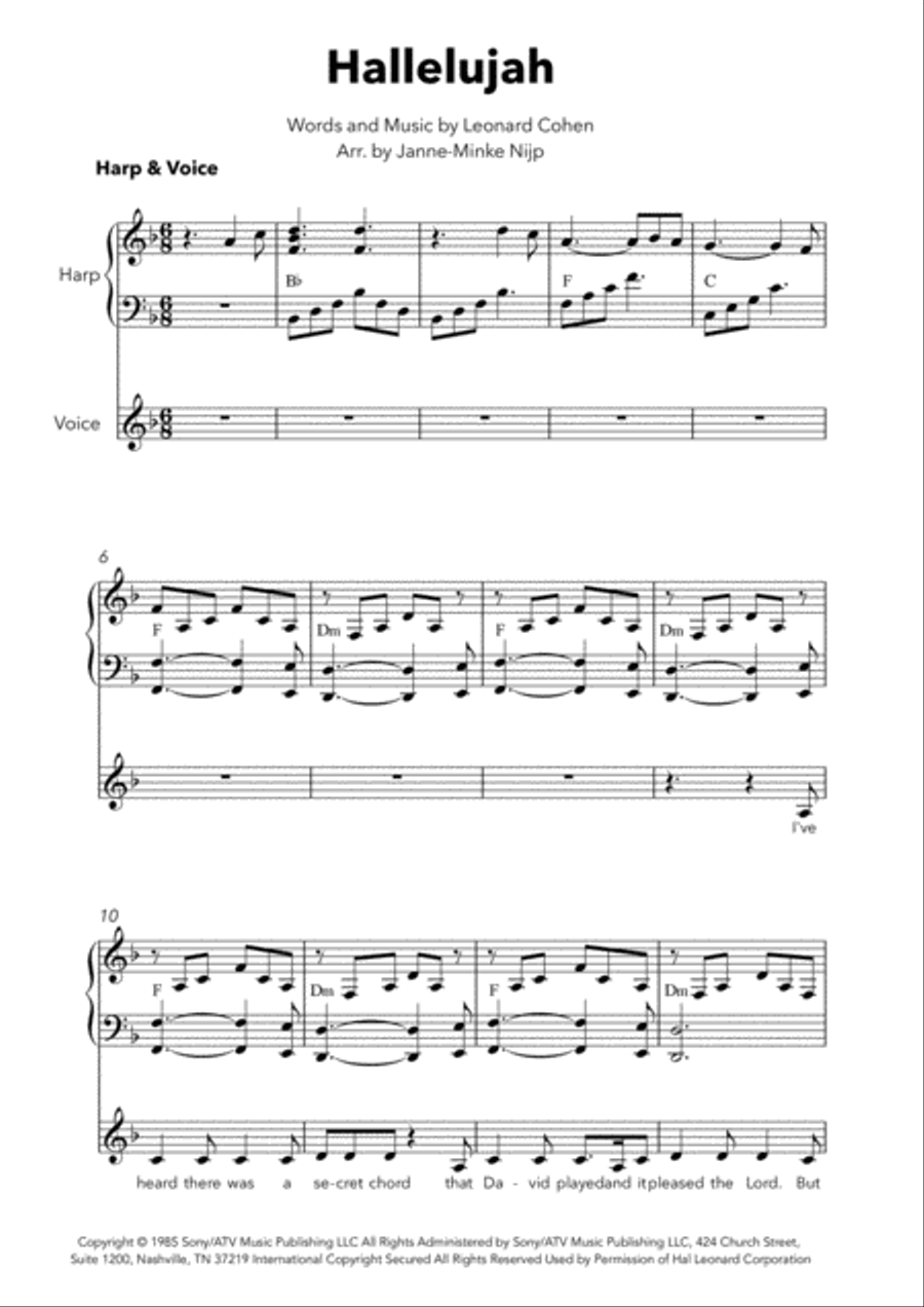 Hallelujah Harp scores gallery preview page 2