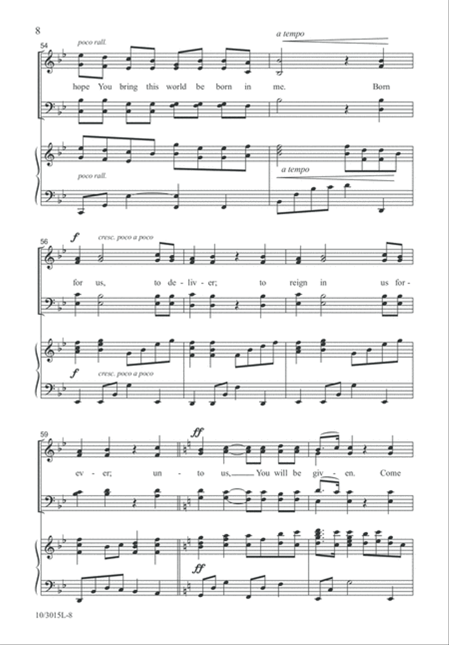 Be Born in Us Be Born in Us 4-Part scores gallery preview page 8