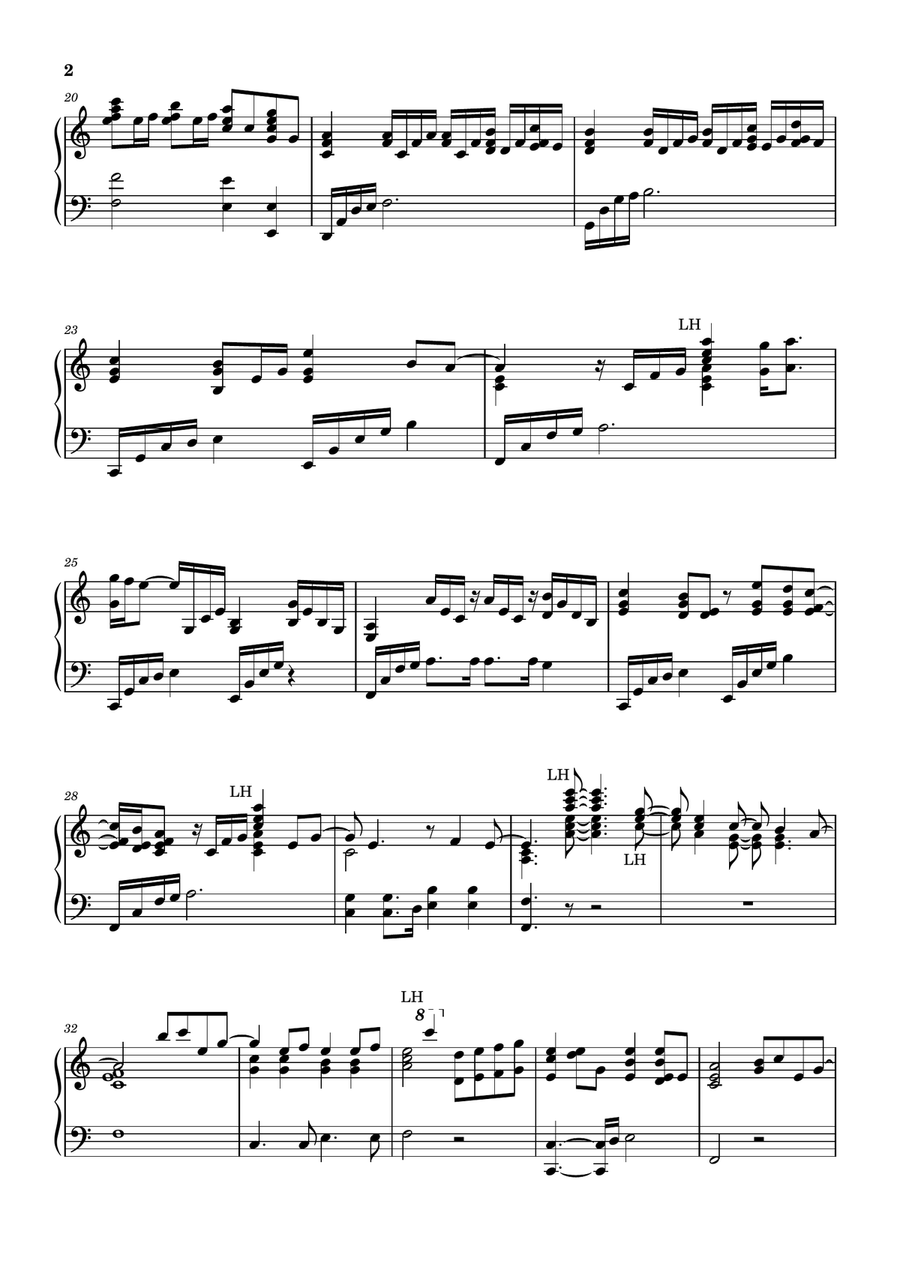 What Was I Made For? Piano Solo scores gallery preview page 2