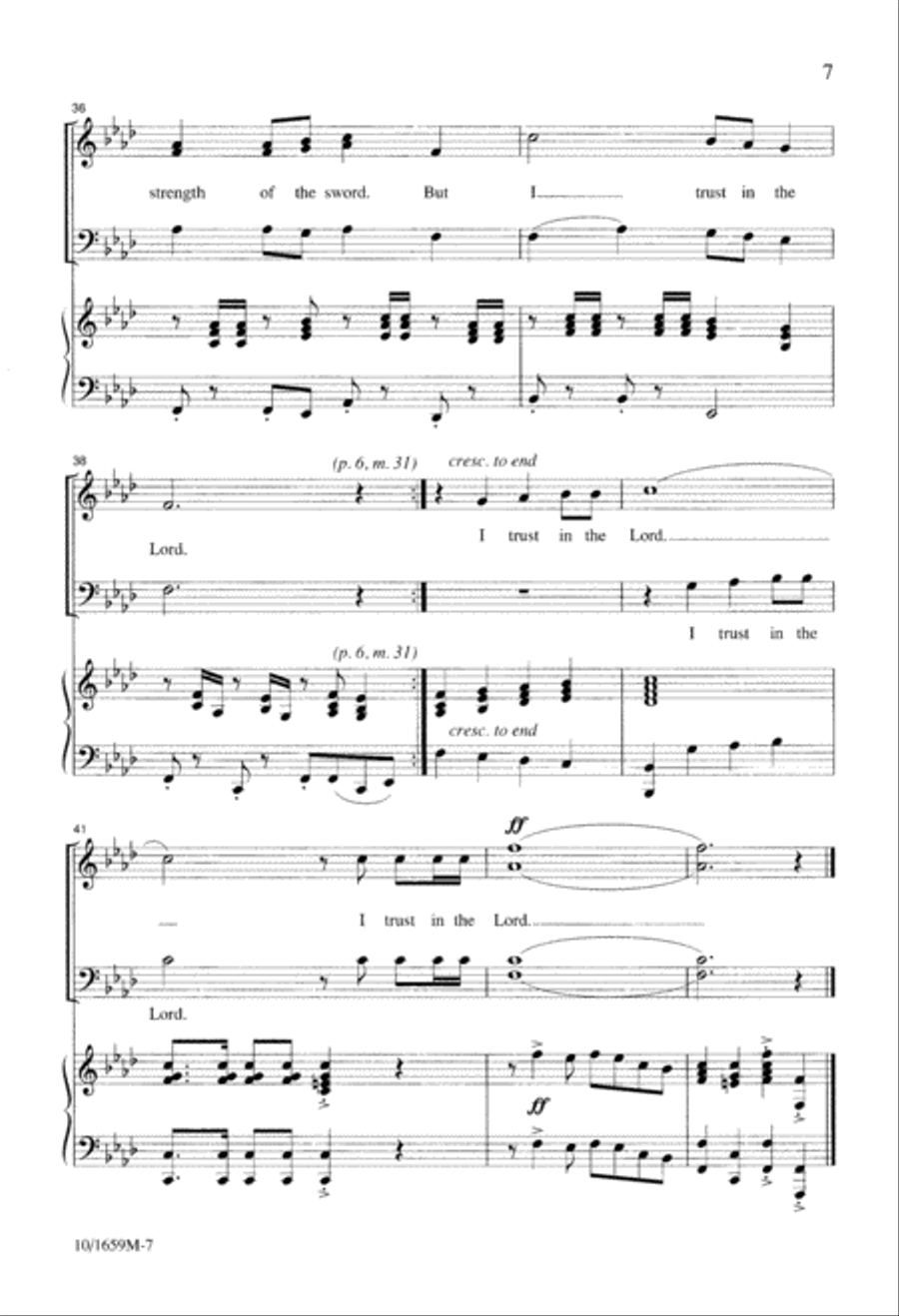 I Trust in the Lord 3-Part scores gallery preview page 7