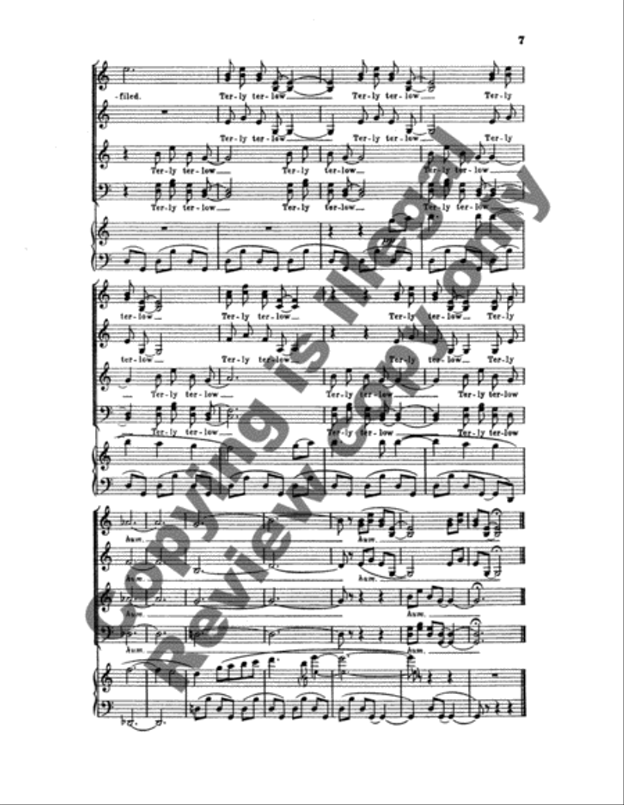 Terly Terlow 4-Part scores gallery preview page 8