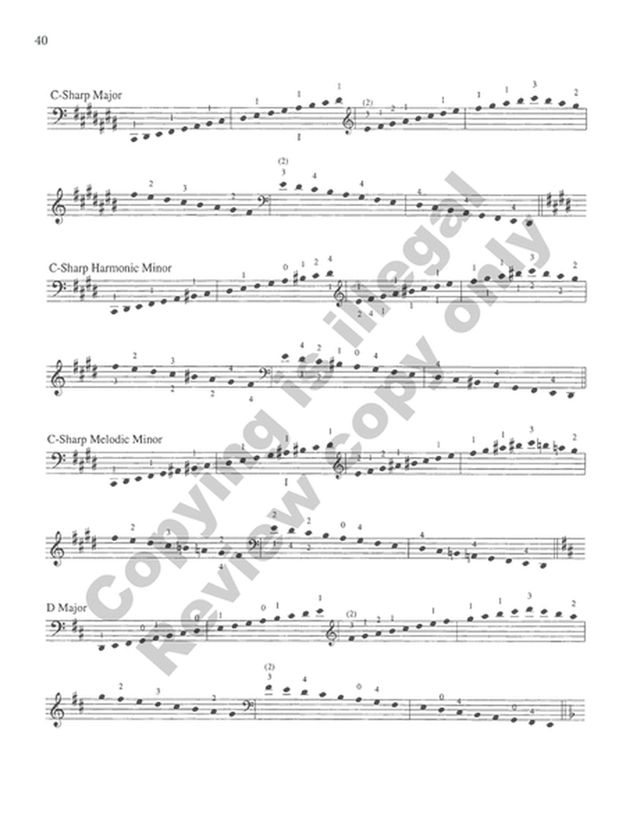 The Galamian Scale System for Violoncello (Volume 1)