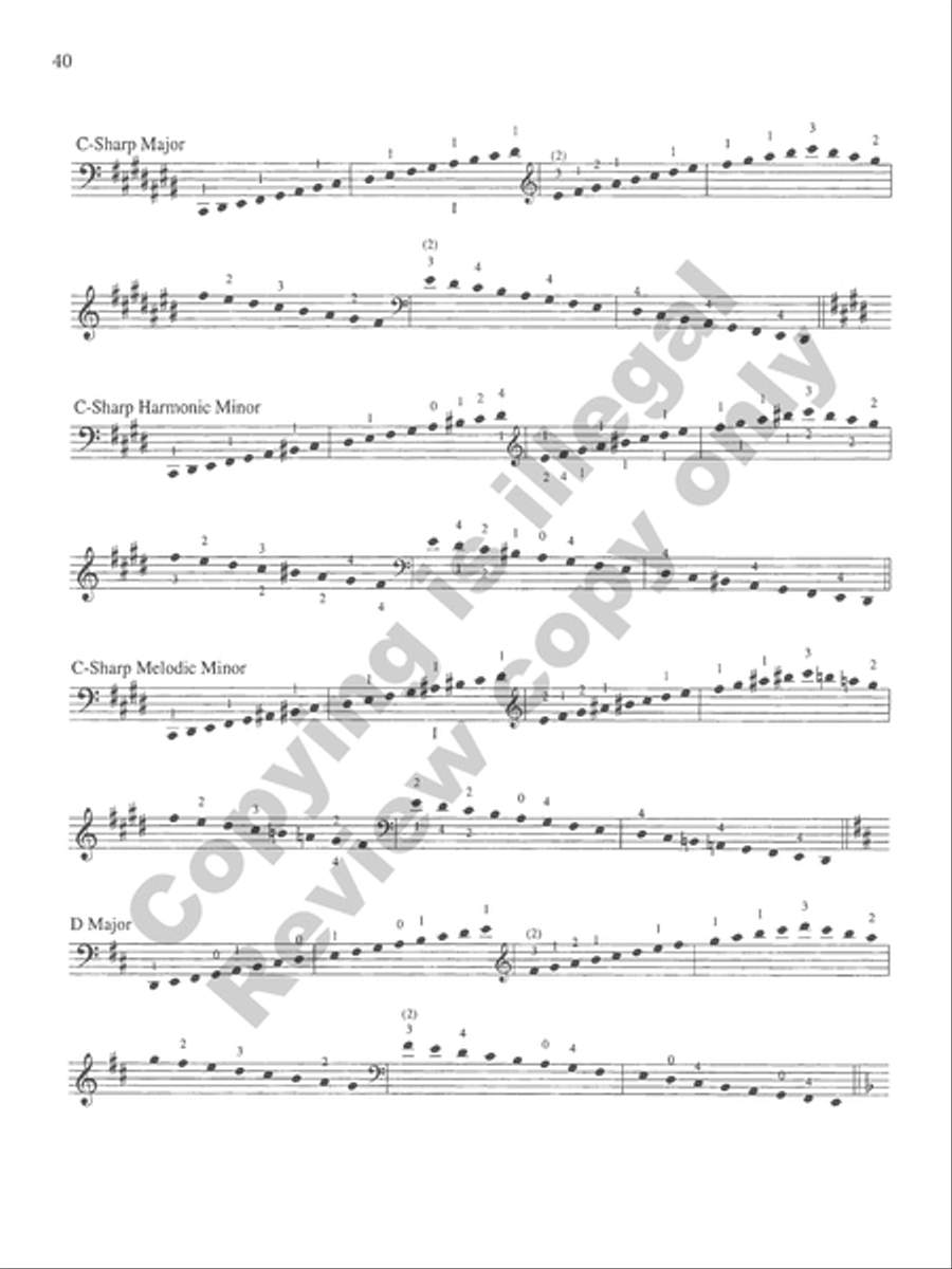 The Galamian Scale System for Violoncello (Volume 1)