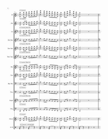 7 Scale Sheet for Concert Band