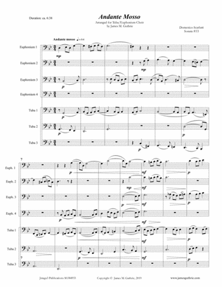 Book cover for Scarlatti: Andante mosso for Tuba Choir