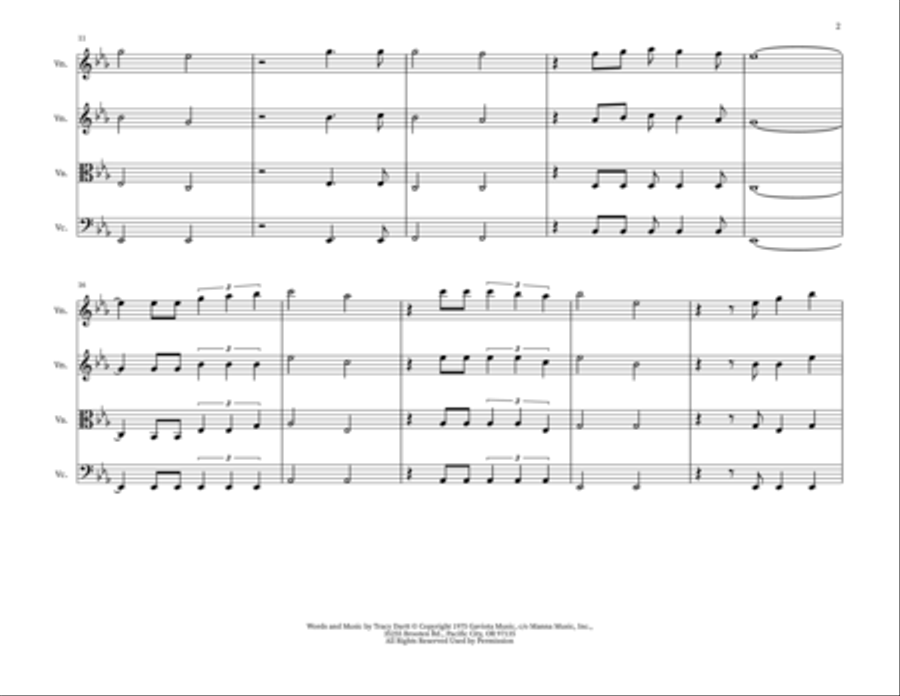 God On The Mountain String Trio scores gallery preview page 2