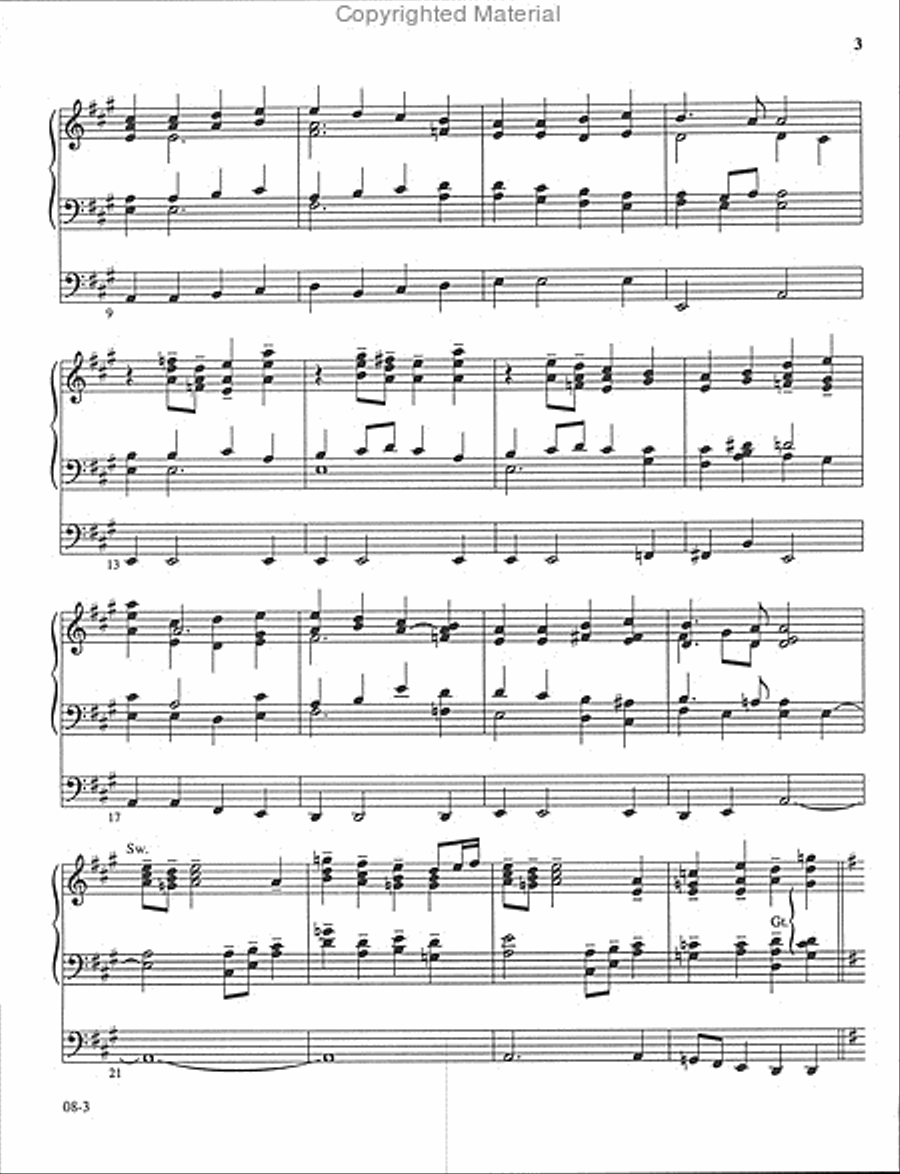 Jubilant Procession Organ Solo scores gallery preview page 3