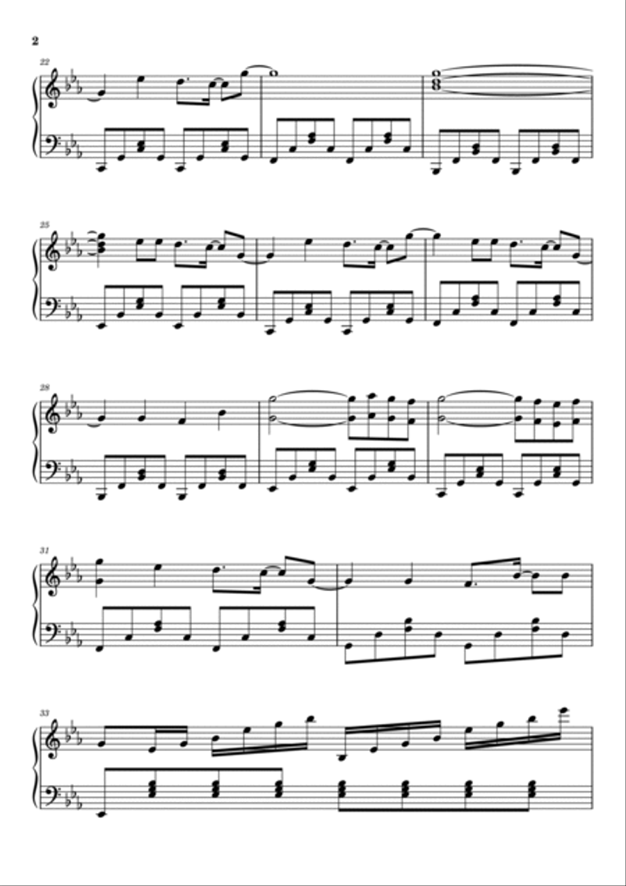 Space Song Space Song Piano Solo scores gallery preview page 2