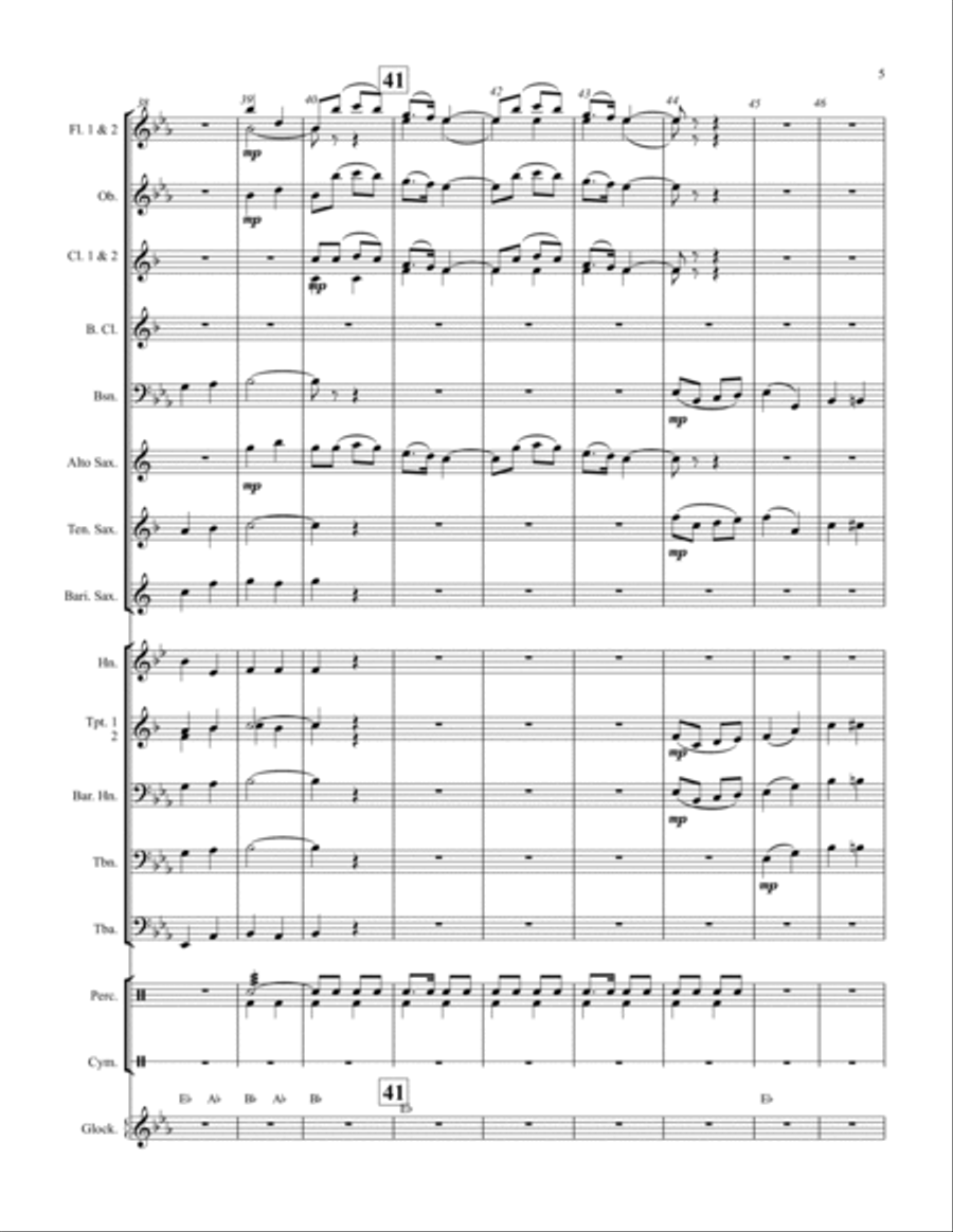 Powerline March Concert Band scores gallery preview page 5