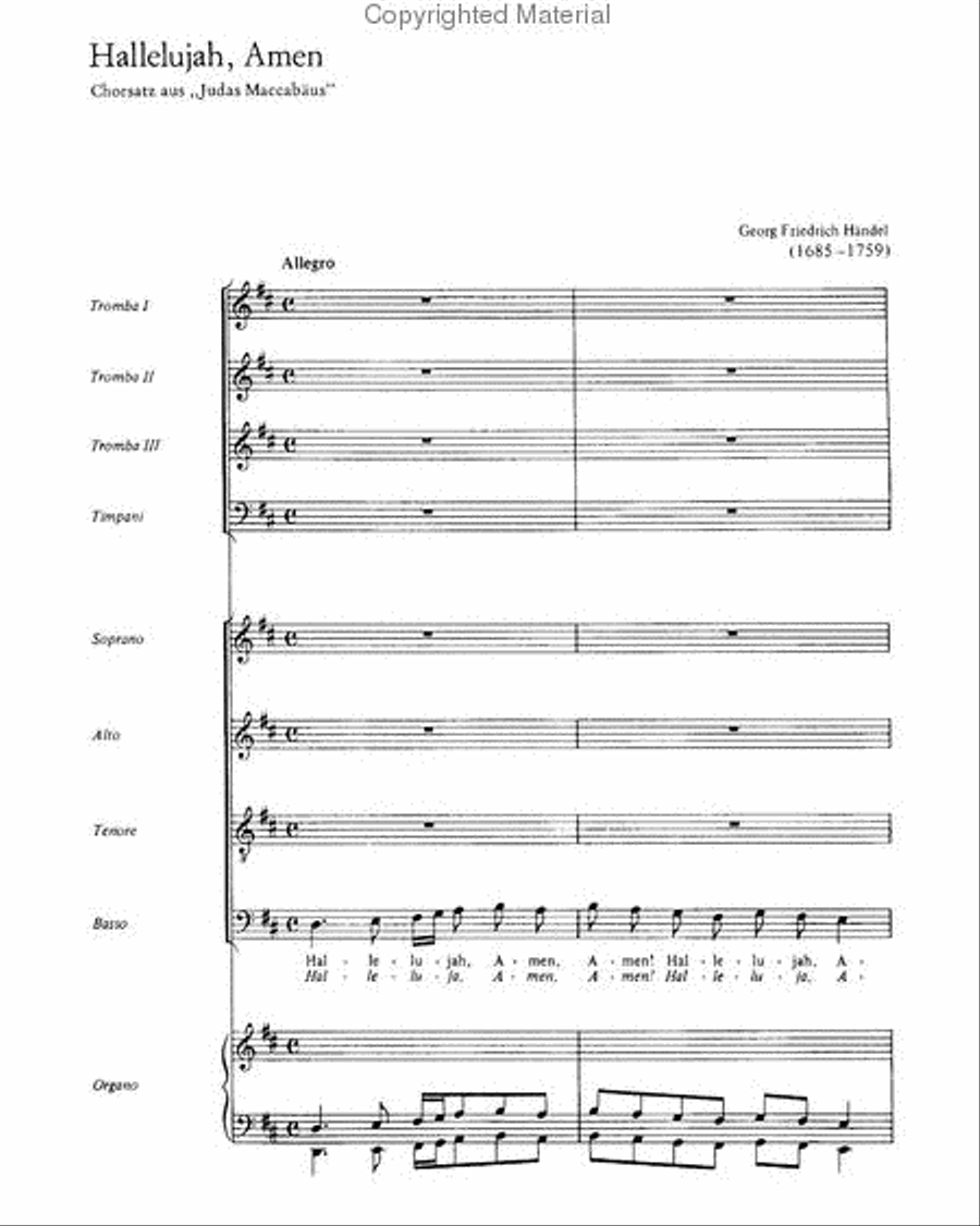 Halleluja, Amen Halleluja, Amen 4-Part scores gallery preview page 2
