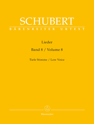 Book cover for Lieder, Volume 8