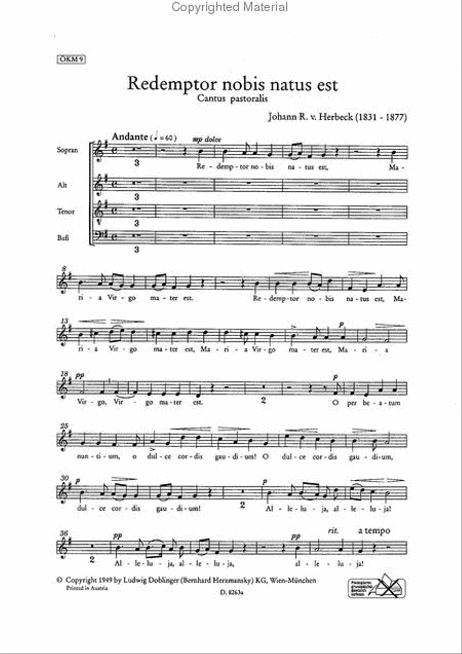 Redemptor nobis natus est / Pueri concinite Choir scores gallery preview page 2
