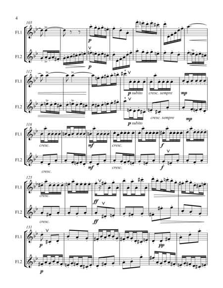 Mendelssohn Scherzo for two flutes image number null