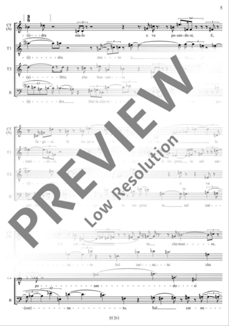 Variazioni su nulla Variazioni su nulla Choir scores gallery preview page 6