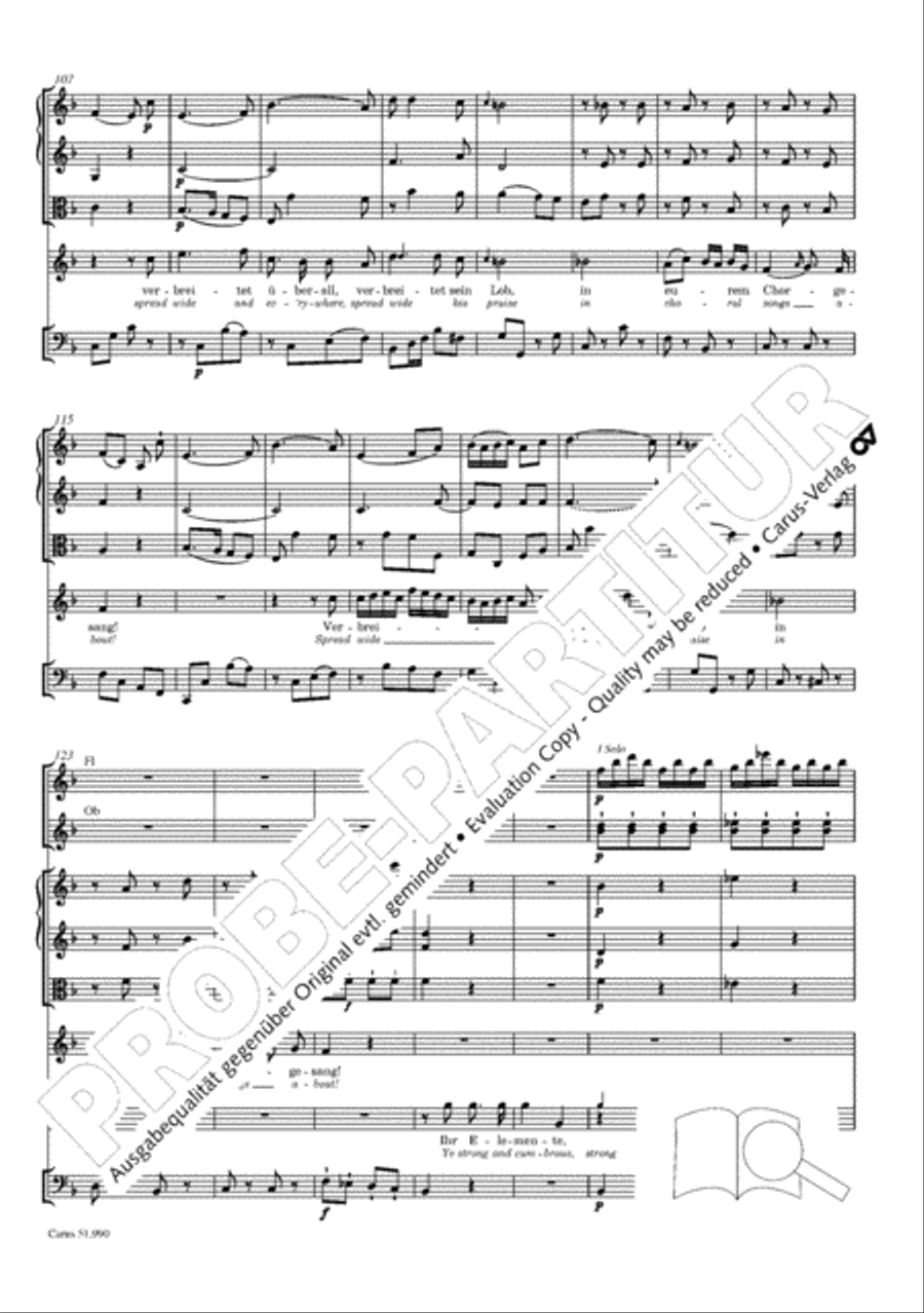 The Creation (Die Schopfung) 4-Part scores gallery preview page 271