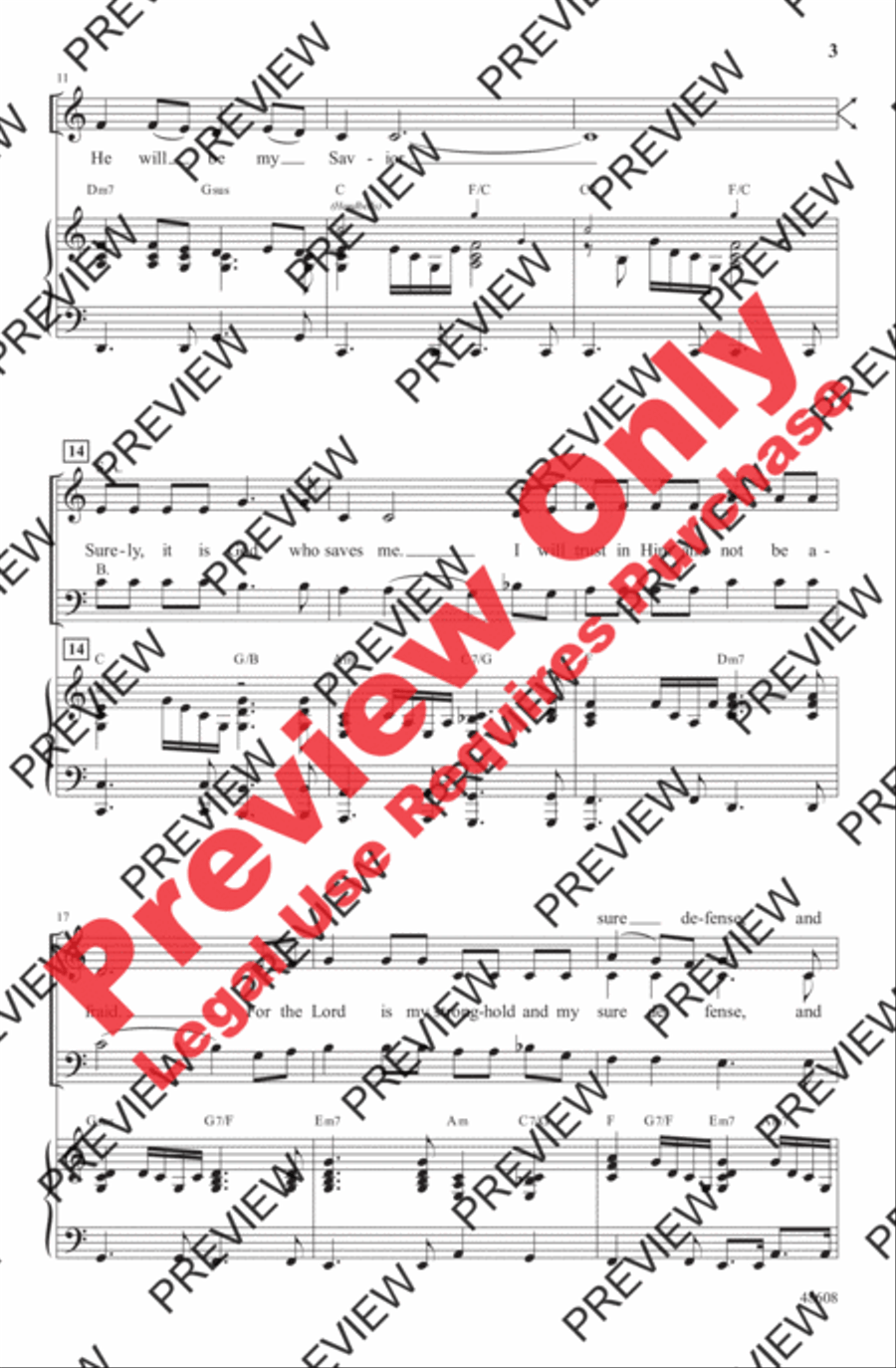 The First Song of Isaiah 3-Part scores gallery preview page 3