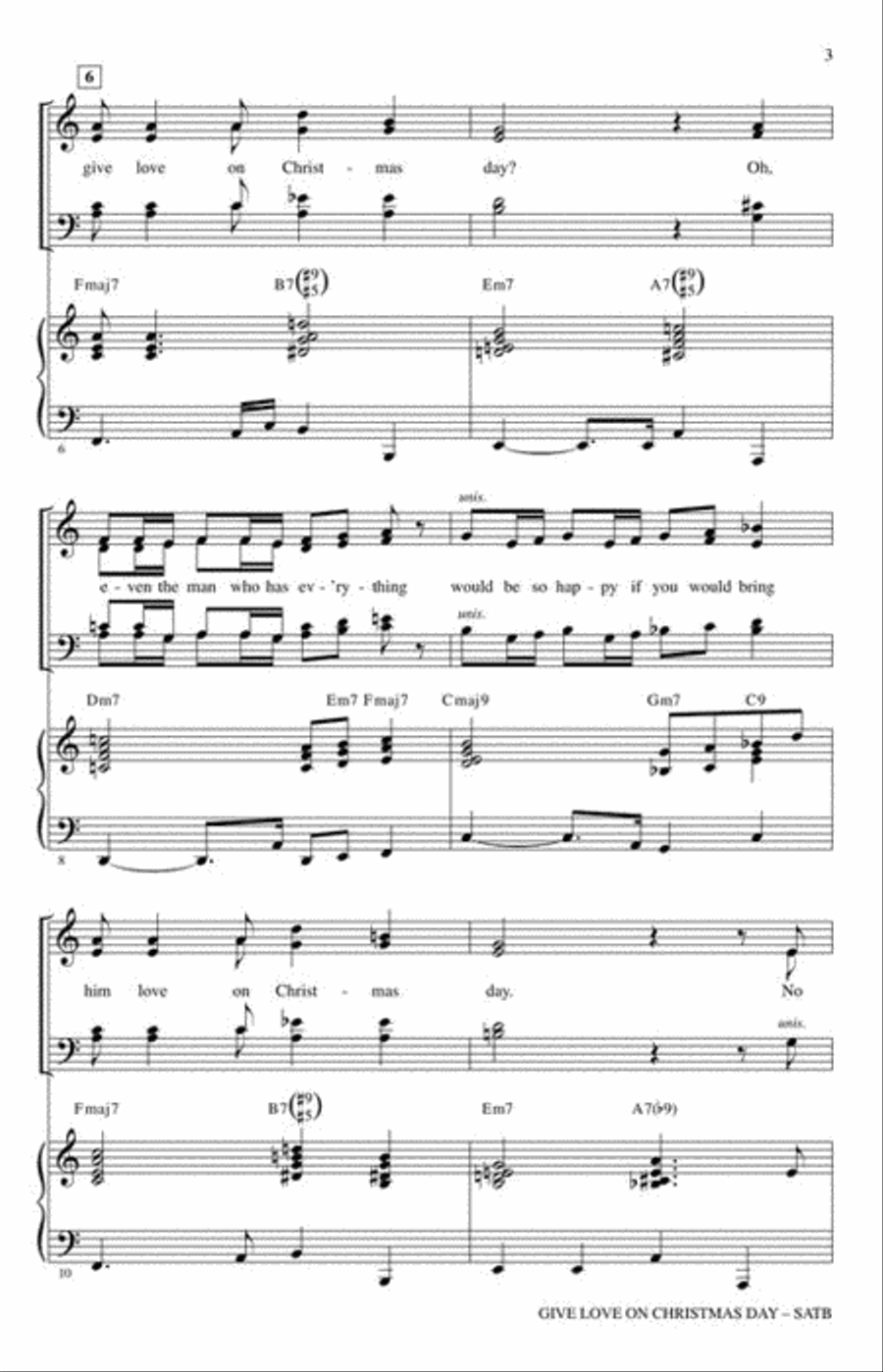Give Love on Christmas Day 4-Part scores gallery preview page 4