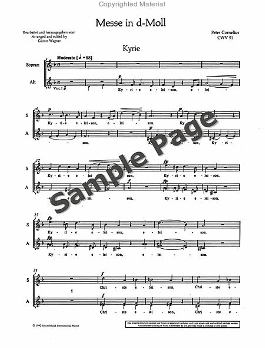 Mass in D Minor Mass in D Minor SSA scores gallery preview page 3