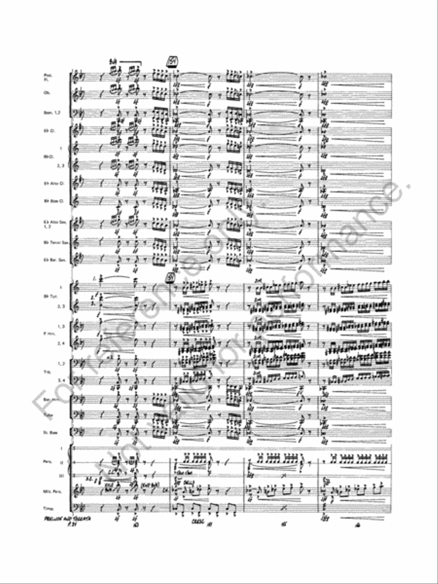 Prelude And Toccata Concert Band scores gallery preview page 35