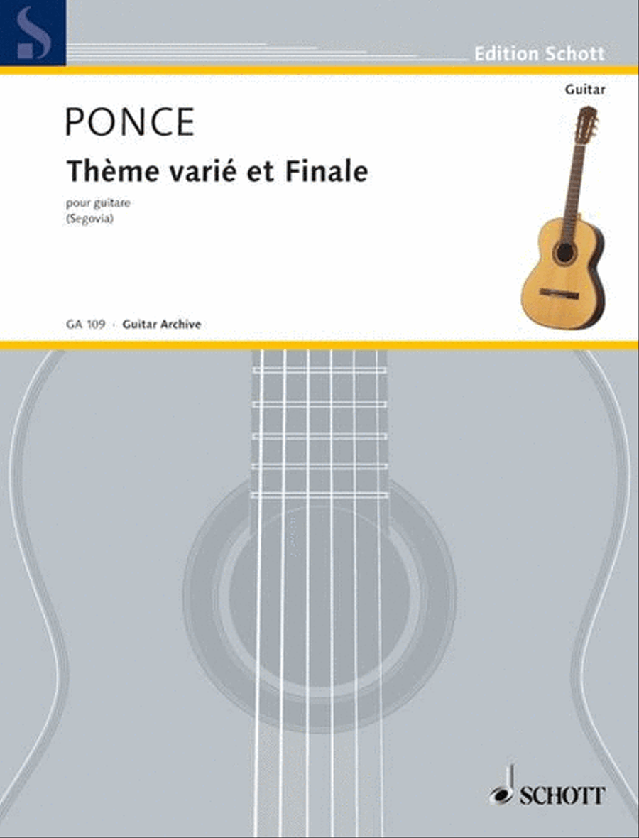 Thème varié et Finale Classical Guitar scores gallery preview page 1