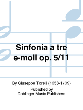 Sinfonia a tre e-moll op. 5/11