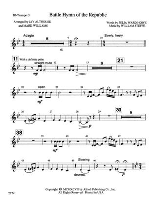 Battle Hymn of the Republic: 3rd B-flat Trumpet