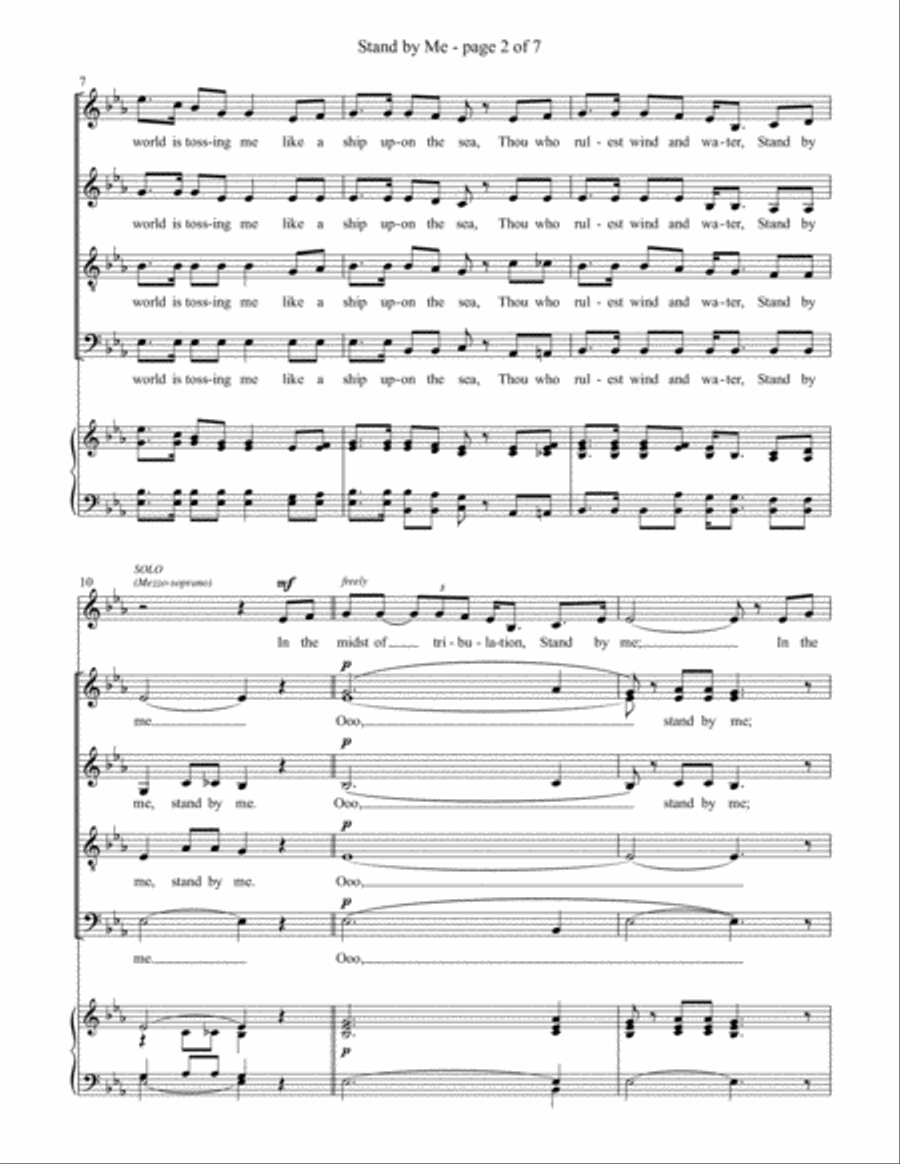 Stand by Me 4-Part scores gallery preview page 4