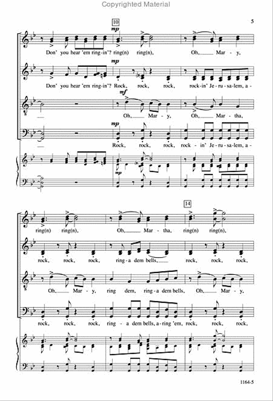 Rockin' Jerusalem - SATB divisi Octavo Divisi scores gallery preview page 4