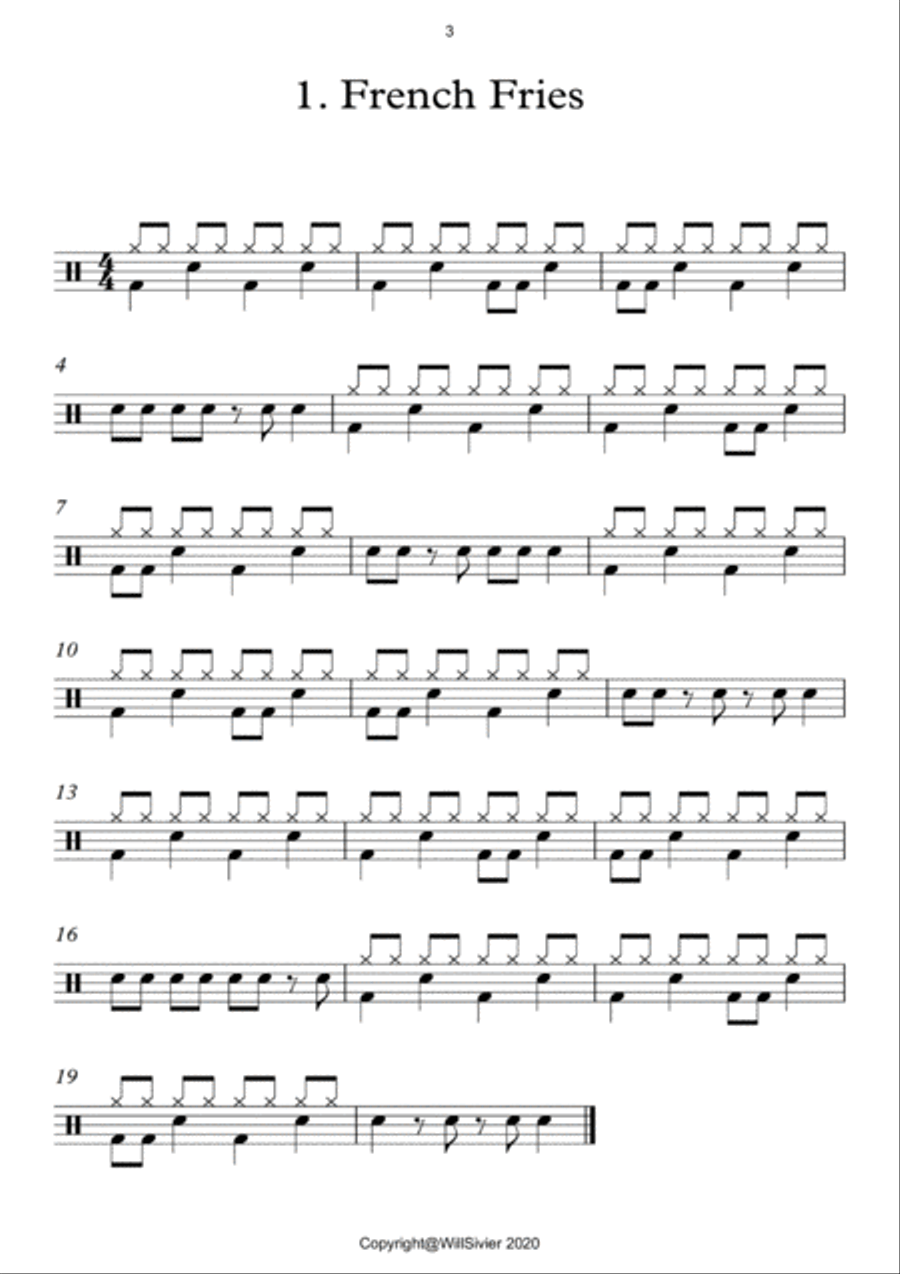 Side Dish Book 1 Side Dish Book 1 Drum Set scores gallery preview page 3