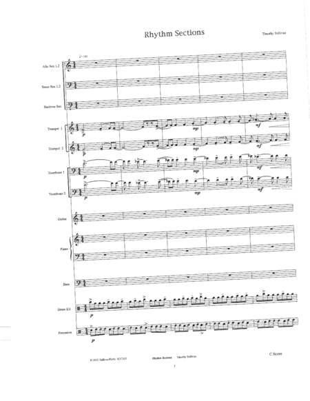 Rhythm Sections - Score Only image number null
