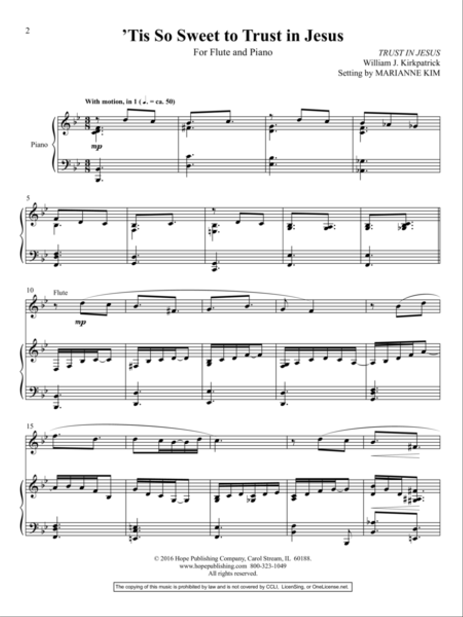 My Lord, What a Morning Flute scores gallery preview page 2