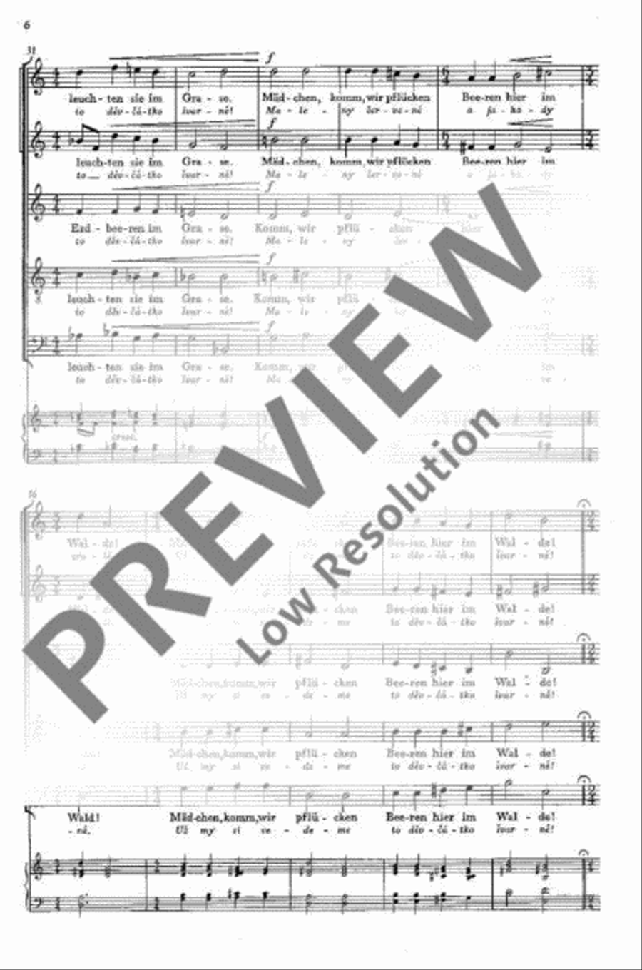 Tschechische Madrigale · České madrigaly SSATB scores gallery preview page 7