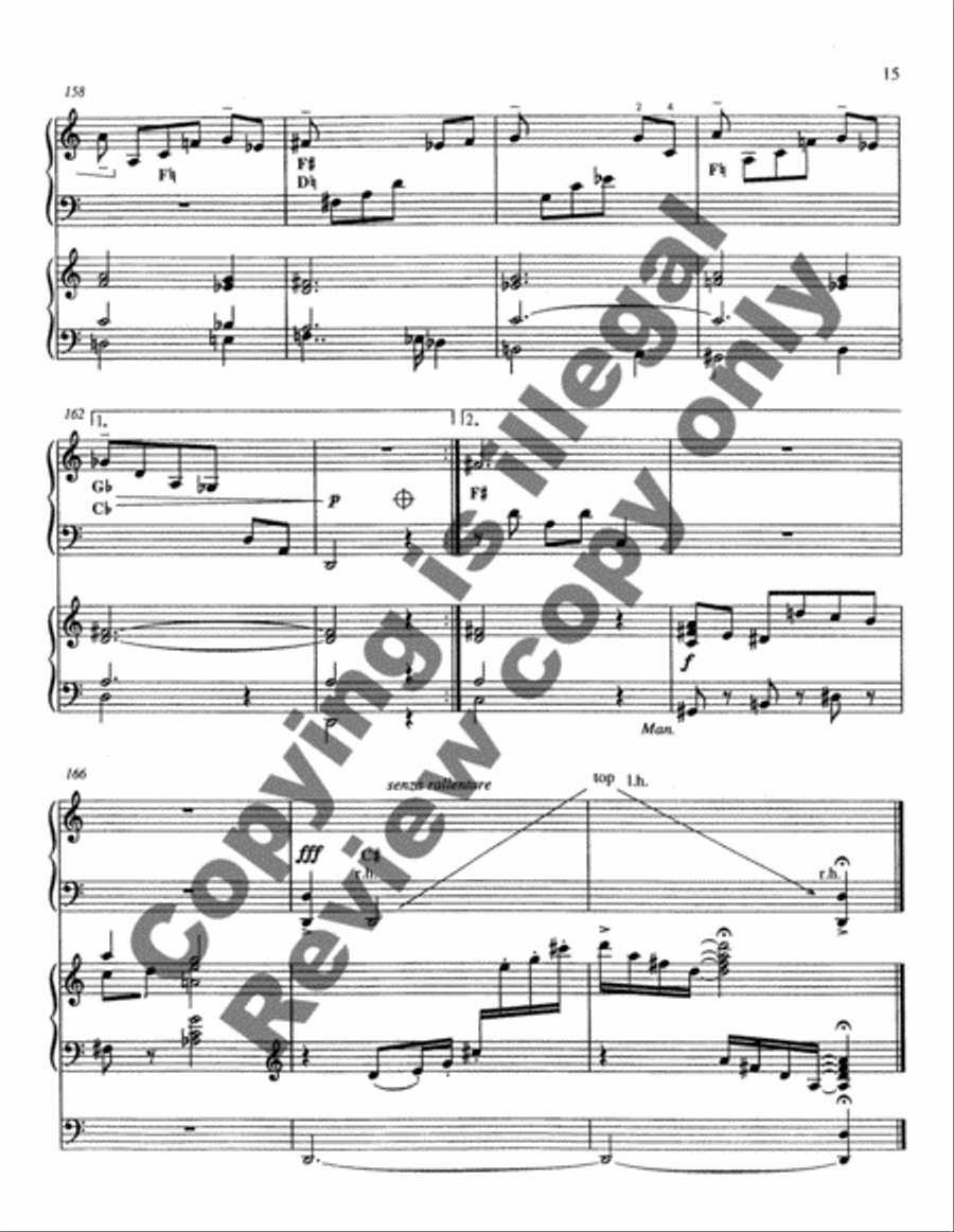 Pastorale for Harp and Organ Harp scores gallery preview page 10
