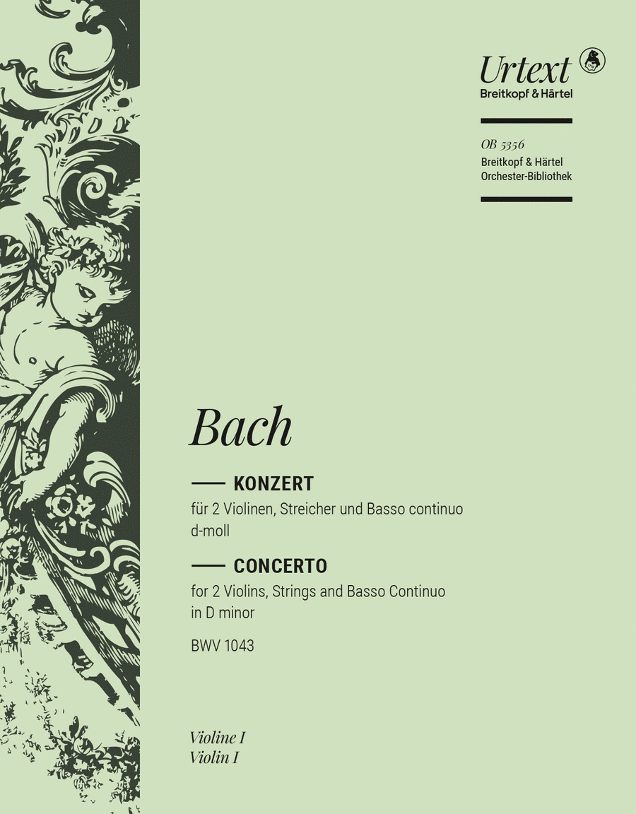 Violin Concerto in D minor BWV 1043 Orchestra scores gallery preview page 1