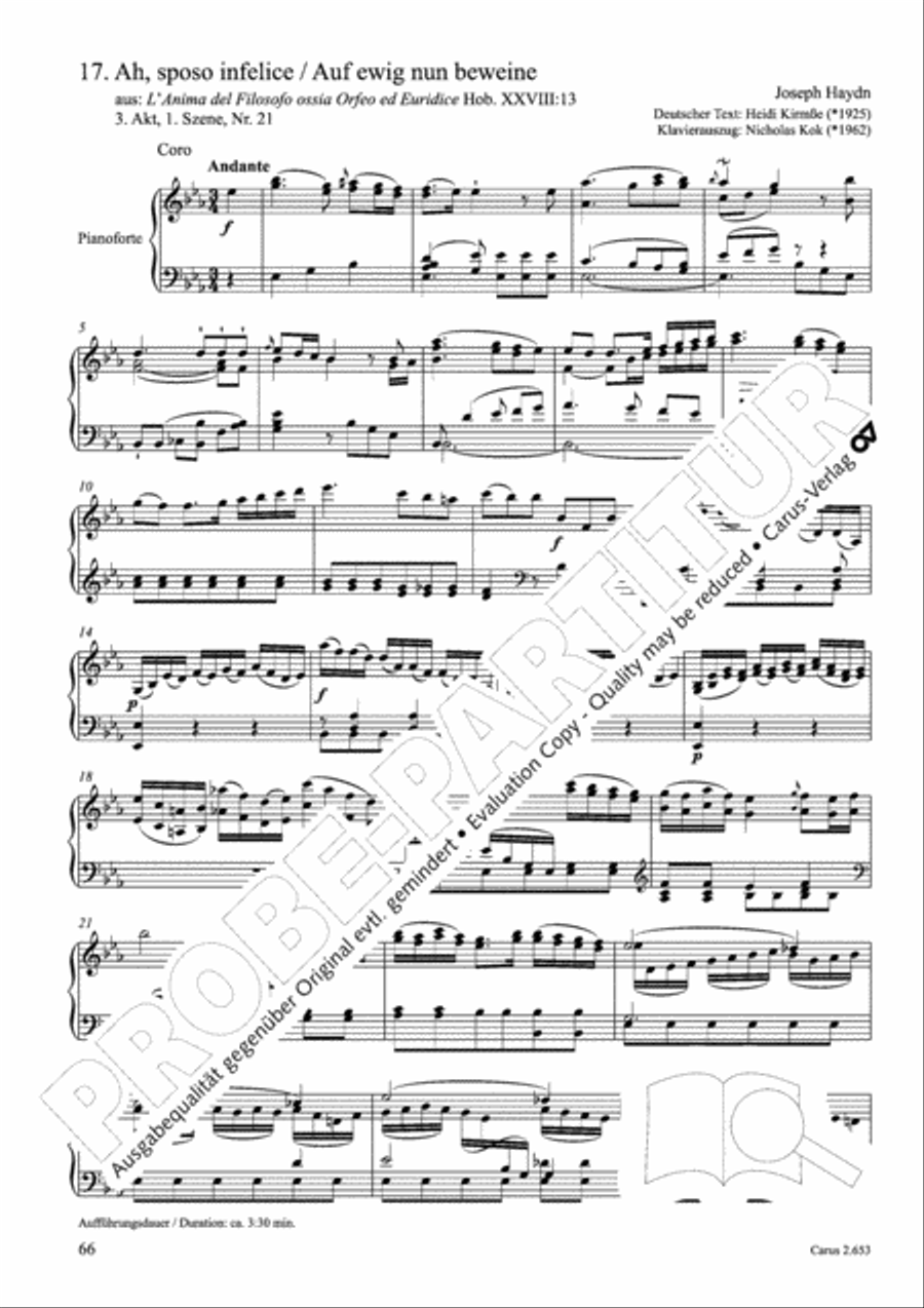 Choral collection Great Opera Choruses - Mozart * Haydn (choir & piano) Choir scores gallery preview page 77